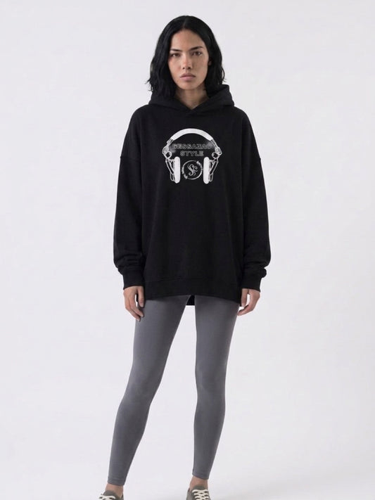 SENSAZAO Style DJ Hoodie – Black