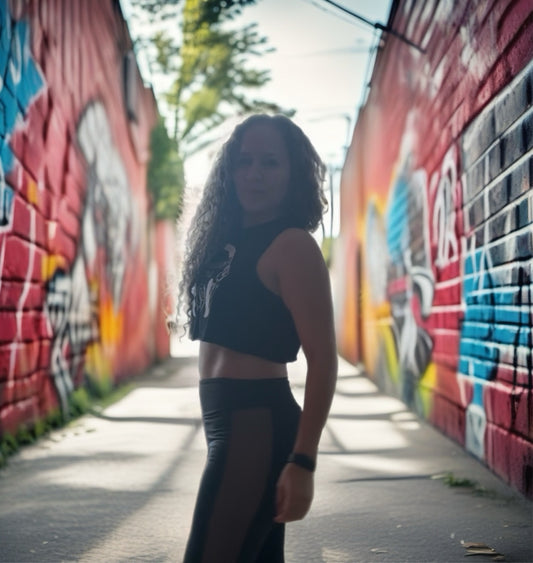 BLACK SSZ CROP TOP