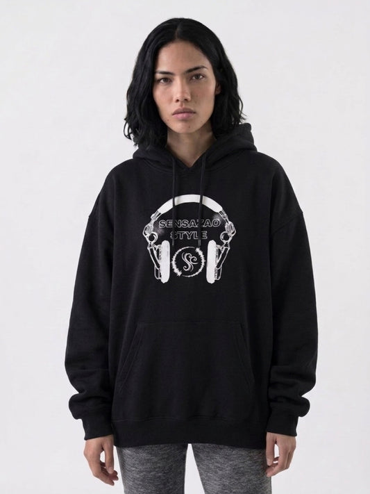 SENSAZAO Style DJ Hoodie – Black