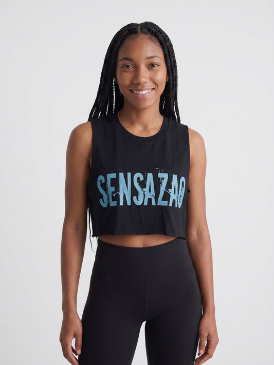 SENSAZAO Signature Cotton Crop Top