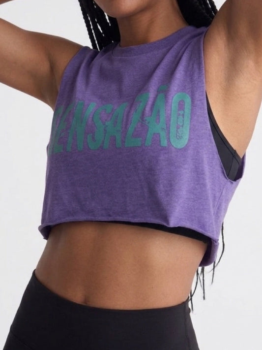 Purple SSZ Crop Top